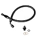 Piodelo B/D Series Braided Fuel Line Hose Compatible with Honda Acura Integra D15 D16 B16 B18 B20 B16B B16A B18C D16, Replaces Accord Civic Prelude CRX CR-V - Black