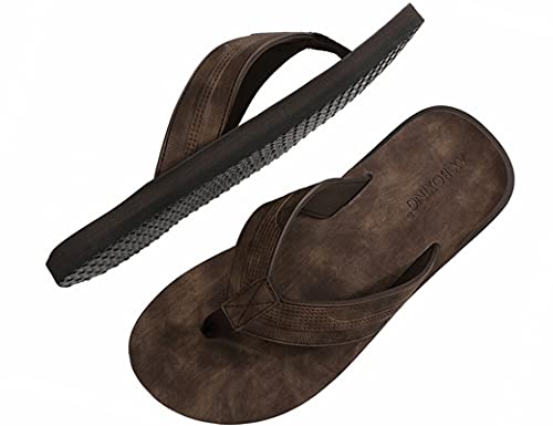 soft leather flip flops
