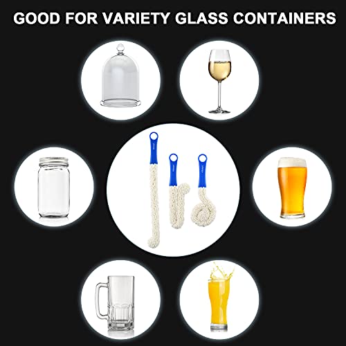 (2-Pack) Bottle Cleaner 16.7” Bendable Long Foam Brush Cleaning Tools For Hookahs Vases Decanters Wine Bottles Tall Champagne Glasses Wine Goblets Thermoses Martini Glass #TOP5