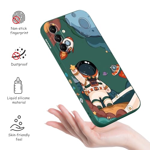 LEECG for Samsung Galaxy S25 Plus Case, Slim Soft Non Slip Silicone for Samsung S25 Plus Phone Cover 6.7 inch, Astronaut Green by LEECG - Used condition - Image 4