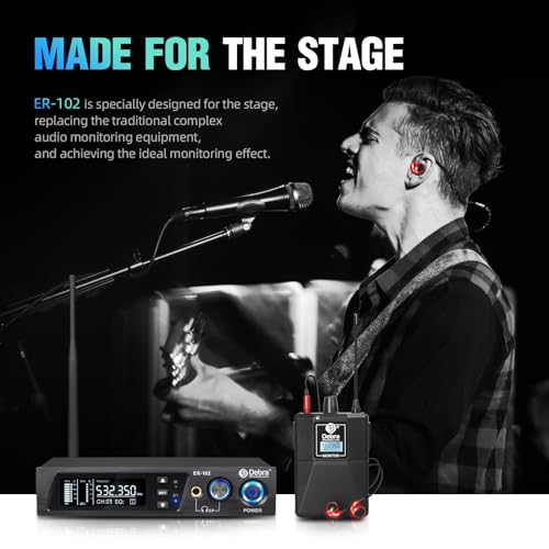 D Debra Audio Pro Er-102 Uhf Iem Wireless In Ear Monitor System With Monitoring Type For Stage thumb #3