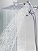 G-Promise All Metal 10 Inches Rainfall Shower Head with Handheld Spray Combo, 3 Settings Diverter, Adjustable Extension Arm with Lock Joints, 71 Inches Stainless Steel Hose (Chrome)