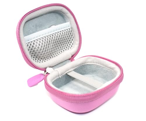 Image of Case for JLab Go Pop+,Go Air Pop, Air Tones+ / Tones, JBuds Mini True Wireless Earbuds, Compact Organizer for the Charger case and Charger Cord (Cotton Candy Pink)