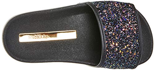 Tamancos Maxxi Gliter Aquarela, Molekinha, Meninas, Multi Preto/Preto, 27