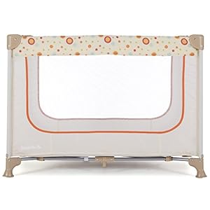 Dream On Me Zodiak Portable Playard with Carry Bag & Shoulder Strap, Beige