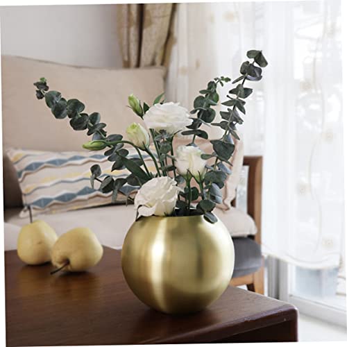 Pot à fleurs de style simple avec vase doré chic - 7