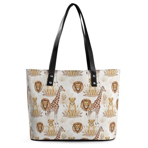 Shoulder Bag for Women, PU Leather Work Shopping Tote for Travel Outdoor