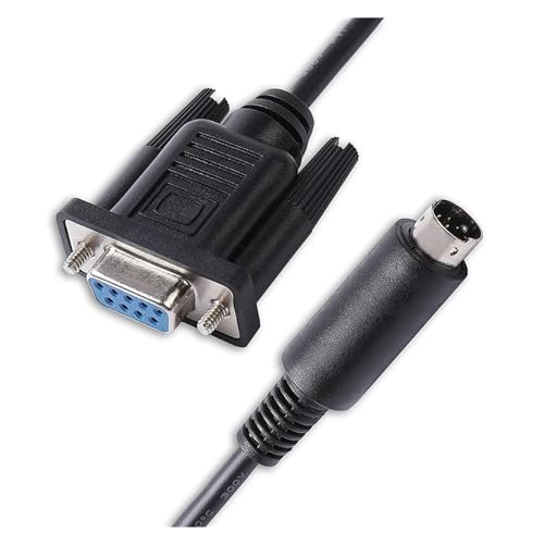 DB9 Female to 8-pin MI-N Din VISCA RS232 Serial Control Cable for Connecting EVI/BRC/SRG Series Camera to PC(2.98m)