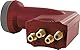 SCHWAIGER SPS6918R531 Quattro-LNB Feedaufnahme: 40mm, Ziegel-Rot