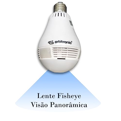 Camera Lampada Segurança Espia Wifi Visão Noturna Orbitronic