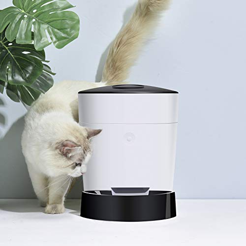 ELSPET-Automatic-Cat-Feeder-4L-Auto-Pet-Dry-Food-Dispenser-with-Silicone-Mat-Portion-Control-1-8-Meals-per-Day-10s-Voice-Recorder-for-Small-Medium-Pets