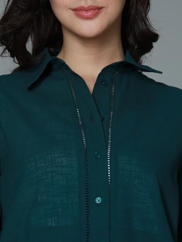 Image of High Star Classic Oversized Spread Collar Long Sleeves Casual Shirt