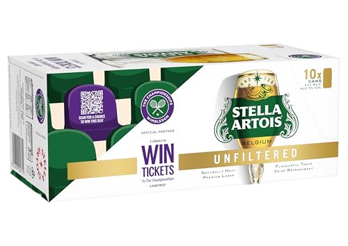 Stella Artois Unfiltered Lager Beer Cans 10x440ml