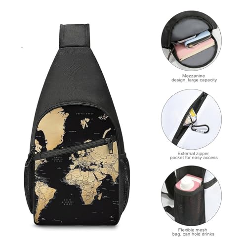 Mochila bandolera ligera para senderismo y viaje unisex miniatura 5