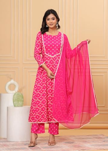 Embroidered Anarkali Kurta set with Dupatta In Rayon fabric Indian Tunic Dress Ethnic Wear Collection For Women3