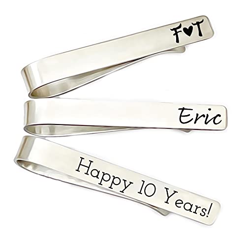 Custom Tie Clip Personalized Tie Clip Custom Wording Custom Initials Custom Date Custom Name Stainless Steel Gift For Him Men's Gift #TOP11