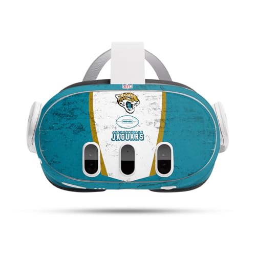Skin Jacksonville Jaguars pour Meta Quest 3 : sticker vinyle officiel NFL par Head Case Designs