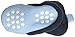 Luvable Friends baby girls Cozy Fleece Booties Slipper Sock, Light Blue Navy, 0-6 Months Infant US