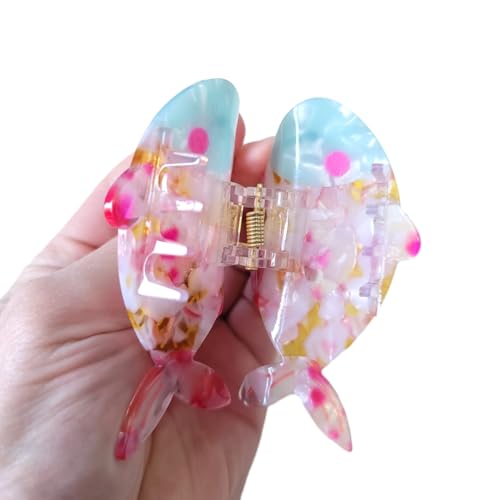 Clip Sugar Cute Fish Hair Clip,Acetate Claw Clips,Hair Clips For Women,Pink thumb #5