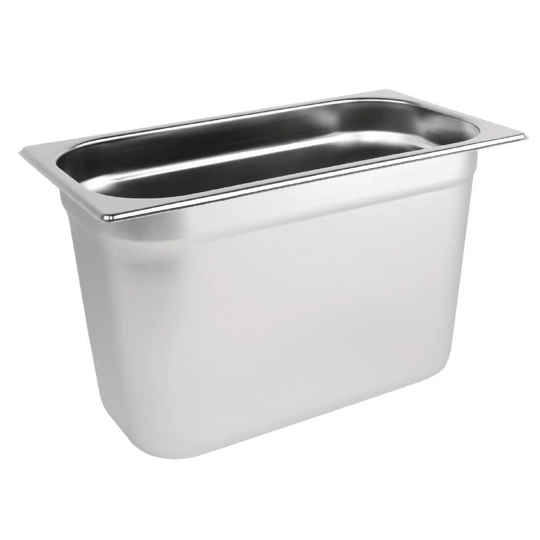 Vogue Stainless Steel 1/3 Gastronorm Tray 200mm - Fridge, Blast Chillers Safe Tray to Store and Cook Food K936