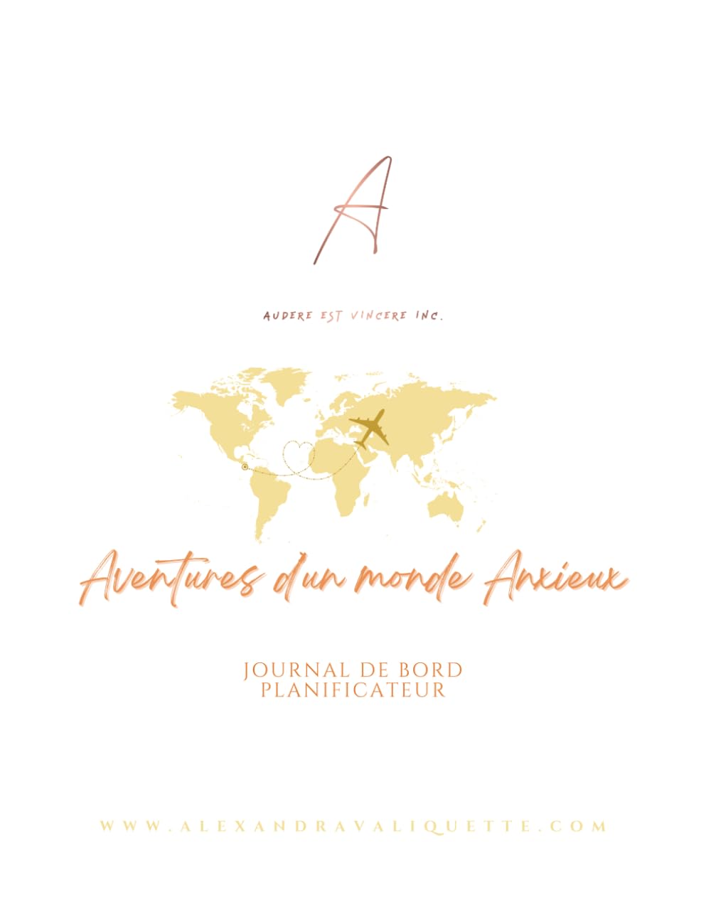 Planificateur Aventures d'un monde Anxieux journal de bord intime