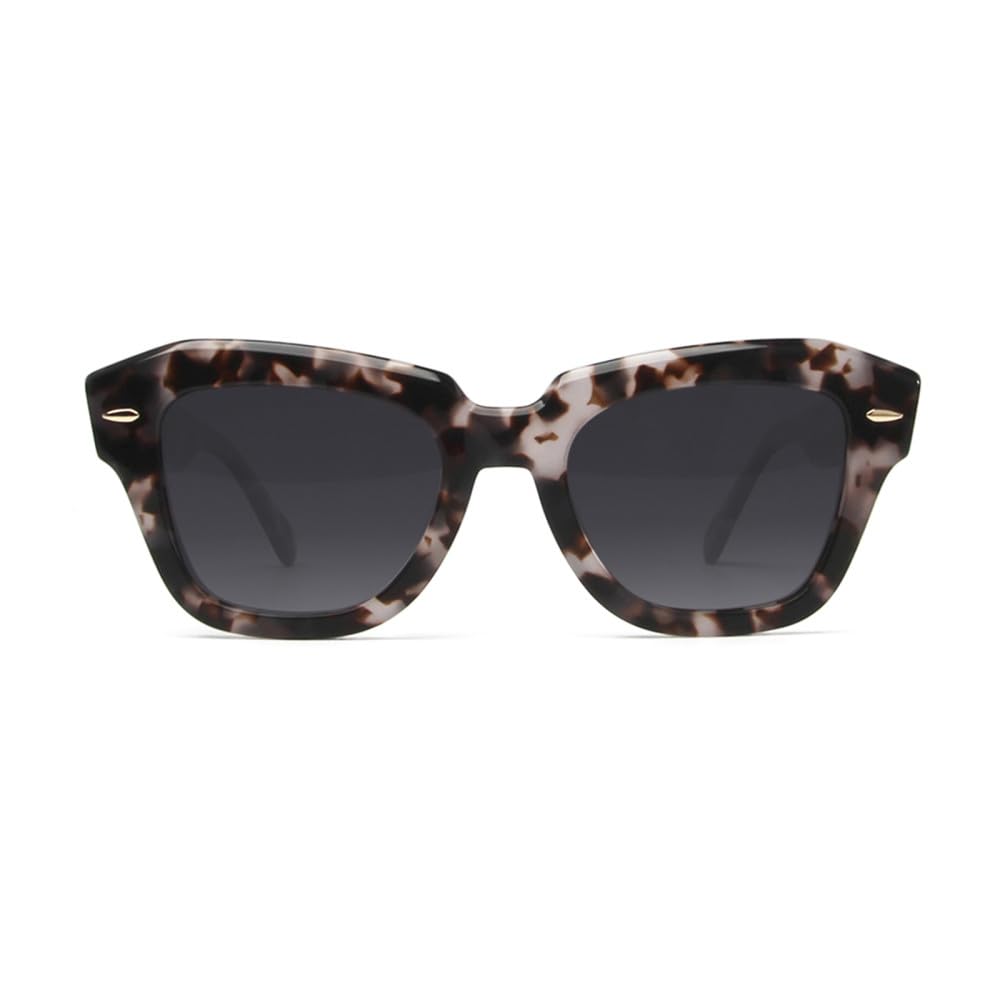 Occhiali da sole Cat Eye in acetato da donna UV400 tonalità polarizzate occhiali da vista da uomo rivetto