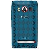 Amzer Luxe Argyle Skin Case for HTC EVO 4G - Blue