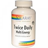 Solaray Twice Daily Multi Energy Multivitamin - 120 Capsules