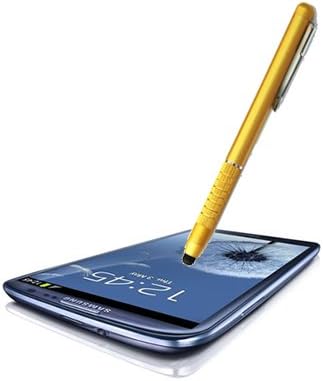 KaysCase Signature Capacitive Stylus Pen for iPhone 5, iPad Mini and Other Tablets - Apple iPad ASUS Transformer Samsung Galaxy Tab Google Nexus 7 (Gold)