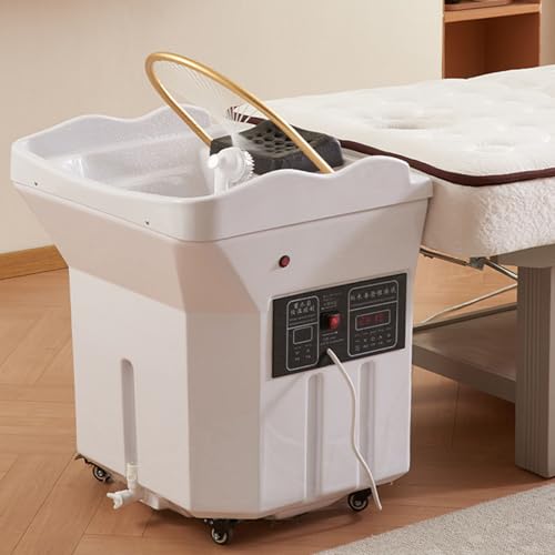 Equipo De Spa Para La Cabeza,Lavabo Para Champú Con Circulación De Agua Y Control De Temperatura Dual,Diseño De Arco De 180°,Tanque De Agua Grande De 60 L,para Camas De Spa Y Salones De Belleza