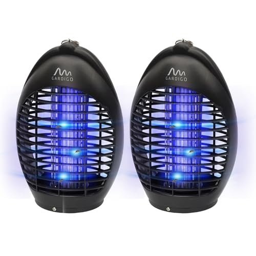 Gardigo Insektenvernichter Elektrisch mit LED UV Licht für 20m² - 2er Set I Mückenfalle Fliegenfalle | Insektenschutz Insektenabwehr für drinnen I Elektrischer Mückenschutz | Fliegenvernichter Gardigo Insektenvernichter Elektrisch mit LED UV Licht für 20m² - 2er Set I Mückenfalle Fliegenfalle | Insektenschutz Insektenabwehr für drinnen I Elektrischer Mückenschutz | Fliegenvernichter