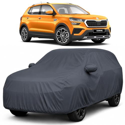 Image of Autofact Premium Car Cover for Kushaq | All Weather Waterproof Full Body Car Cover | Light-Weight Triple-Stitched Outdoor Shield with UV Protection, Dustproof & Heat-Resistant