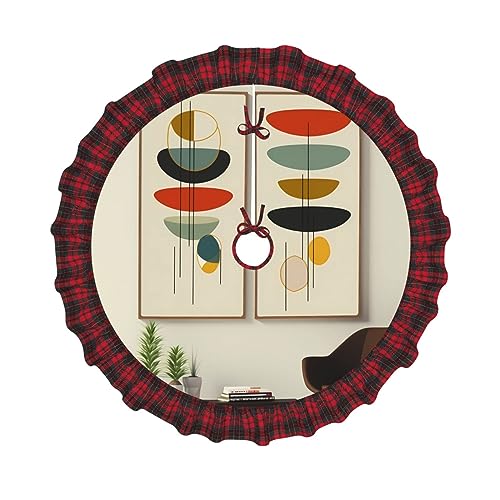 Décorations rustiques de sapin de Noël imperméables avec dentelle