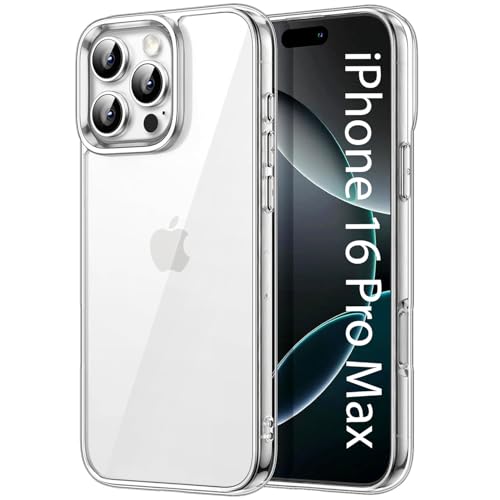 Image of KACA Clear Back Cover Case for Apple iPhone 16 Pro Max |Case for iPhone 16 Pro Max|Shockproof Bumper TPU Protective Design|Apple iPhone 16 Pro Max Back Cover- Transparent