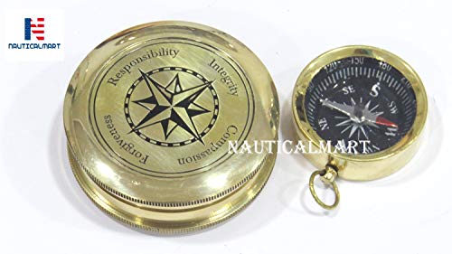 Brújula de Latón con Combo de Mini Brújula de Bolsillo - Regalo miniatura 3
