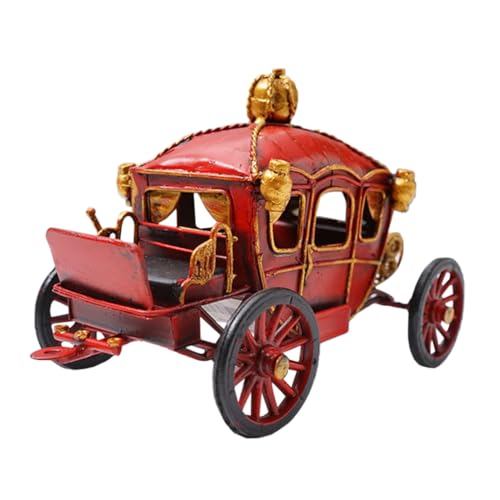 Yardenfun Metal Vintage Pumpkin Carriage Model Classic Home Office Decor