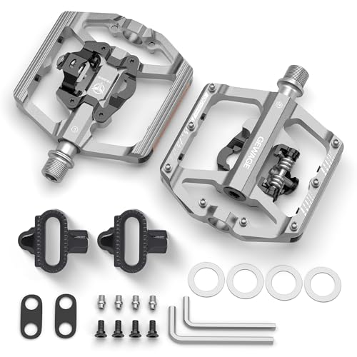 Gewage Mountain Bike Pedals With Reflector- Dual Function Plat & Clipless Pedals, Bicycle Pedal 9/16"Compatible With Spd - 3 Sealed Bearings Bicycle Platform Mountain Pedals thumb #7