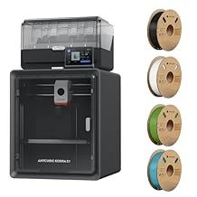 حزمة Anycubic كوبرا S1 كومبو متعدد الألوان طابعة 3 D + ANYCUBIC جيش التحرير الشعبى الصينى خيوط 1.75 mm 4 KG أسود + أبيض + ورقة الربيع + الفيروز الاستوائي