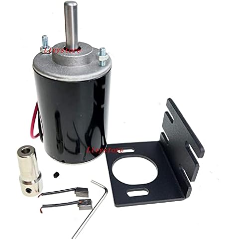 Ltvystore 12V Permanent Magnet DC Motor, 30W 3500RPM High Speed CW/CCW Electric Gear Motor for DIY Generator, Micro Speed Reduction Geared Motor Cover