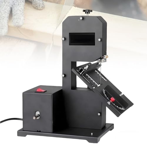 Image of Professional 800W Bench Bandsaw for Small Workshops, 70mm Cutting Height, 90mm Throat, Tilting Table 0-45°, Wood Saw