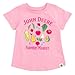John Deere Toddler Girls T-Shirt and French Terry Shorts Outfit Set Pink Farmer's Market 3T