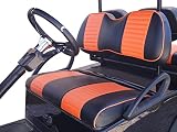 Huskey 4PCS Golf Cart Front/Rear Seat Covers for Club Car Precedent 2004-Up Gas and Electric Models