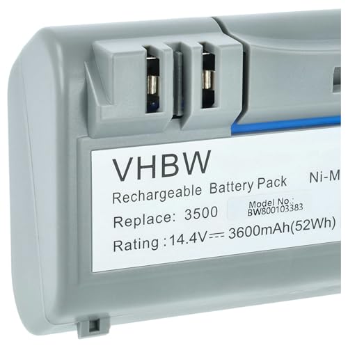 Miniatura 6 de Vhbw Nimh Batería 3600mah 14.4v Compatible Con Irobot Scooba 330, 340, 34001, 350, 380, 385, 390, 5800, 5806, 5832 Robot Limpiasuelos