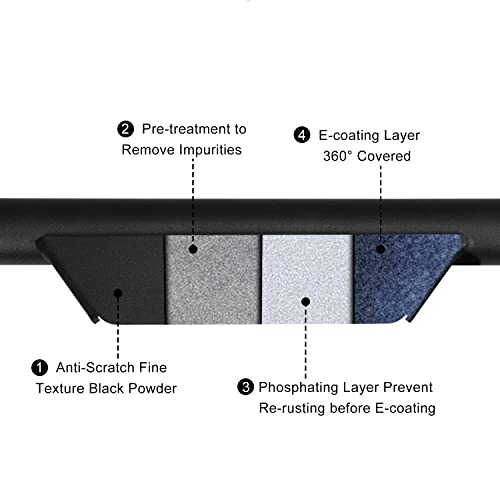 Navifree Front Bumper Fit For Polaris Rzr Xp 1000 (See Fitment) | Heavy-Duty Steel Tubing | Resistant Powder Coating | Fine Textured Black Brush Guard #TOP5