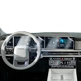 BSTW (8PCS) for 2025 Hyundai Santa Fe Screen Protector for 2024 2025 Santa Fe 12.3' Main Infotainment & Fingerprint Recognition & HVAC Screen Display Soft Nano Protective Film