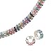 ARRICRAFT 50pcs Metal Rhinestone Beads 9mm Crystal Rondelle European Spacer Beads for Bracelet Necklace Jewelry Making