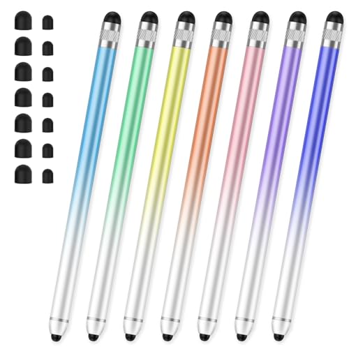 Stylet pour écran tactile, stylet capacitif haute sensibilité à double embout pour iPhone/iPad/Android/Samsung/ordinateur/tablettes, stylets universels...