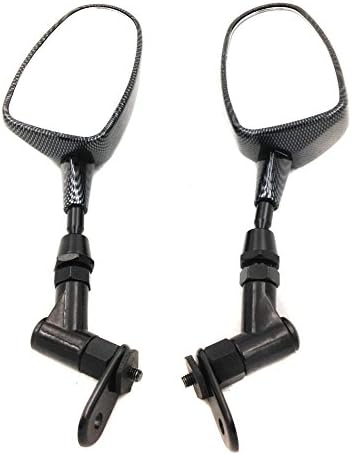 Miniatura 4 de Mini Espejos para Motocicleta Honda CBR 600RR Kawasaki Ninja 636 ZX6R Yamaha YZF R6 R1 Carbon nuevo