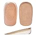 BESTOYARD Plantillas de aumento de altura invisibles de 2 cm Medias plantillas para absorción de golpes Altura del talón S (albaricoque)