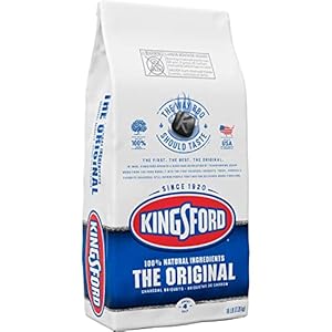 Kingsford Original Charcoal Briquettes, 100% Natural Charcoal for BBQ Grilling, 16 lbs,Black